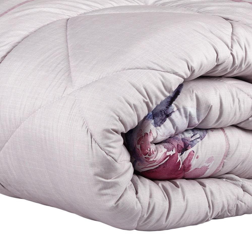 Edredom Queen Dupla Face Plush Versátile Havan Casa - Cecilia Floral Rosa