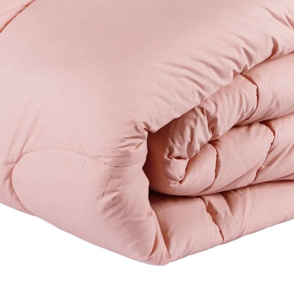 Edredom Solteiro 100% Algodão Buona Fortuna - Rosa Liso Novo