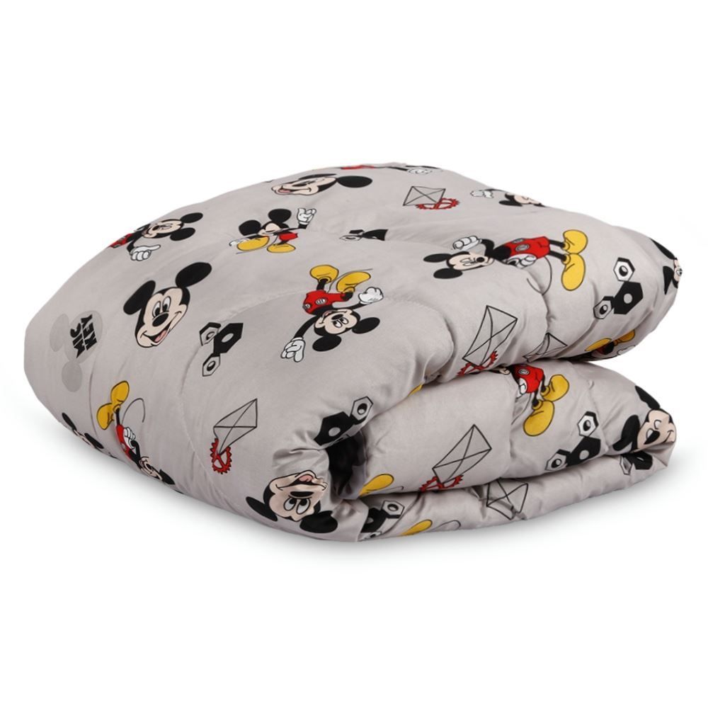 Edredom Solteiro 100% Poliéster Disney Hedrons - Mickey Work Rotativo