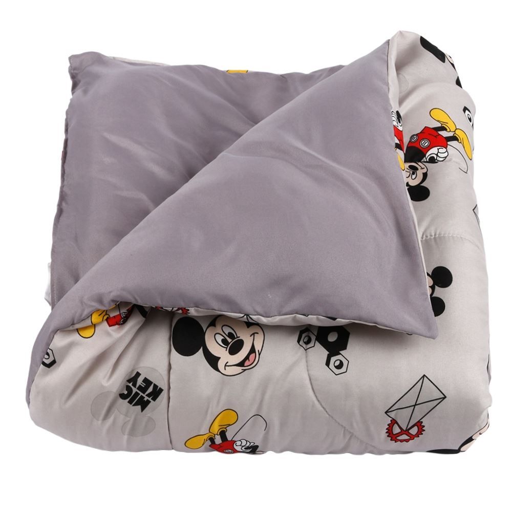 Edredom Solteiro 100% Poliéster Disney Hedrons - Mickey Work Rotativo