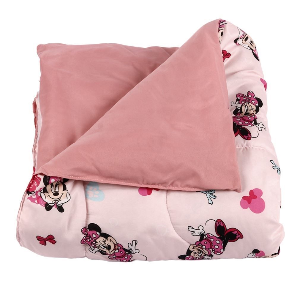 Edredom Solteiro 100% Poliéster Disney Hedrons - Minnie Fresh Rotativo