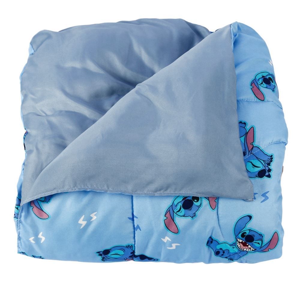 Edredom Solteiro 100% Poliéster Disney Hedrons - Stitch Nope Rotativo