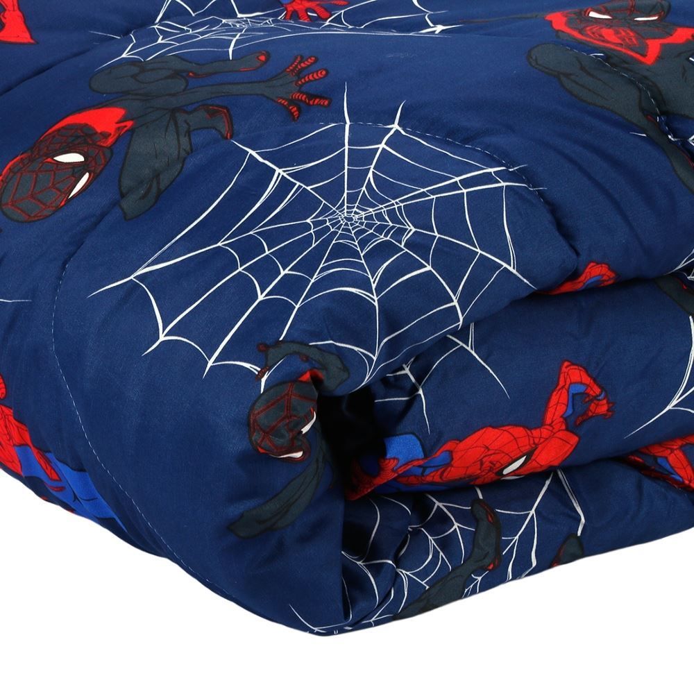 Edredom Solteiro 100% Poliéster Disney Hedrons - Spider Ultimato Rotativo