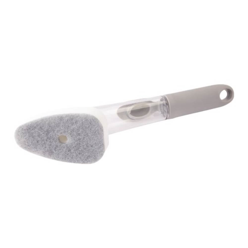 Escova com Porta Detergente 22,5 cm Clink - Cinza