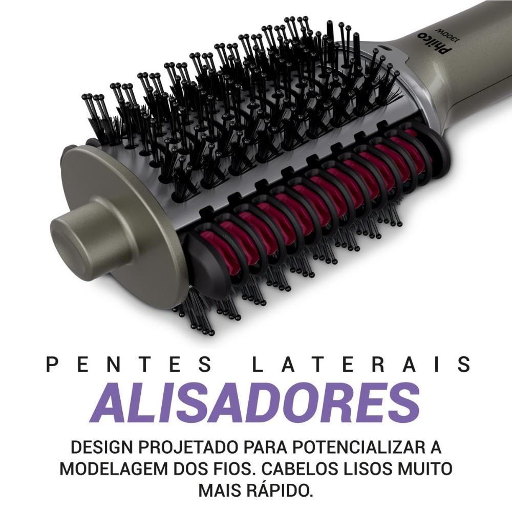Escova Secadora Philco 1300W Multicerdas 4 em 1 Pes30 - Bivolt Manual