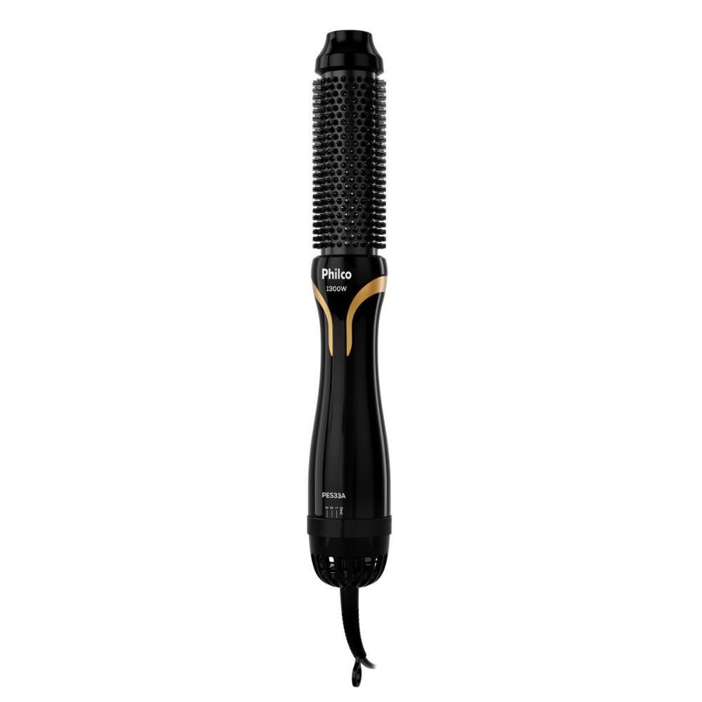 Escova Secadora Philco Bivolt 1300W Íons Tourmaline Pes33a
