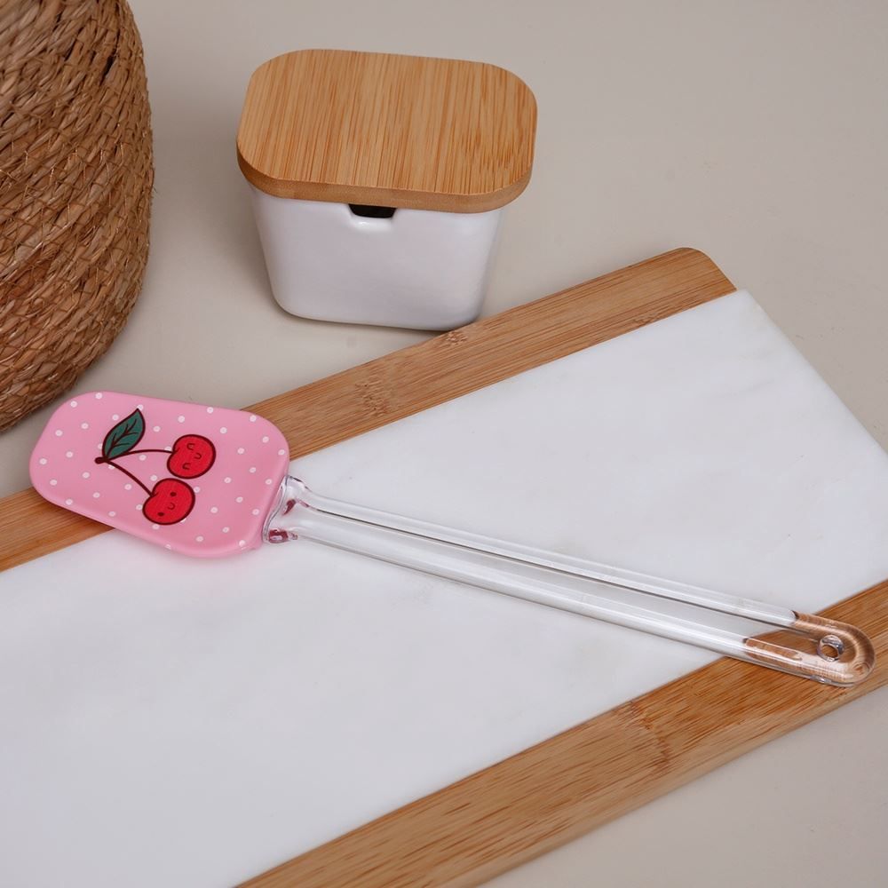 Espátula de Silicone Estampado Havan Casa 30Cm - Cerejas