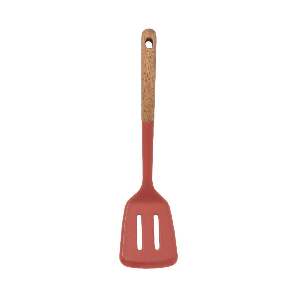 Espátula Vazada Com Cabo De Madeira Havan Casa 32,6 Cm - Vermelho