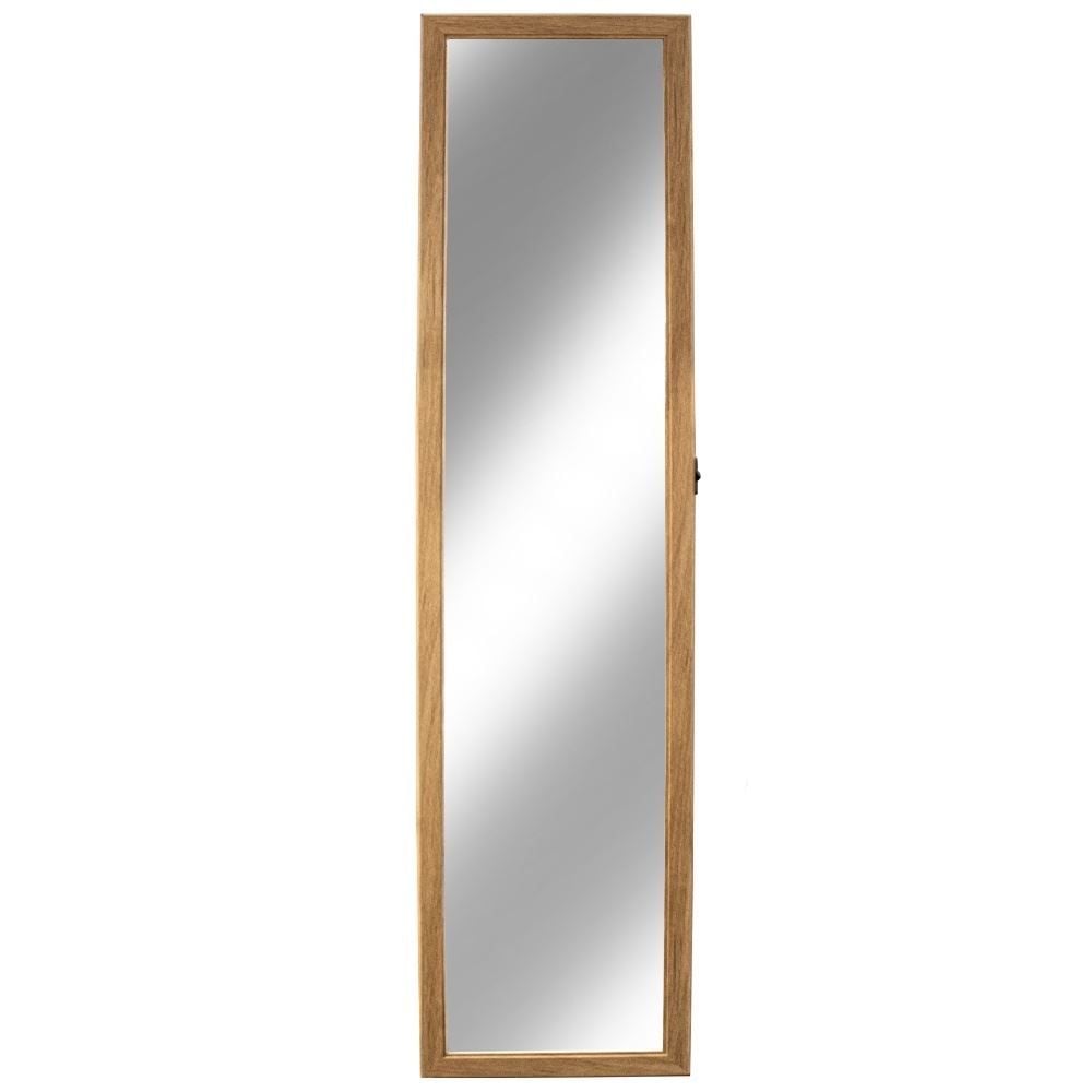 Espelho de Chão com Suporte 37X157cm Imbuia - Euro Quadros