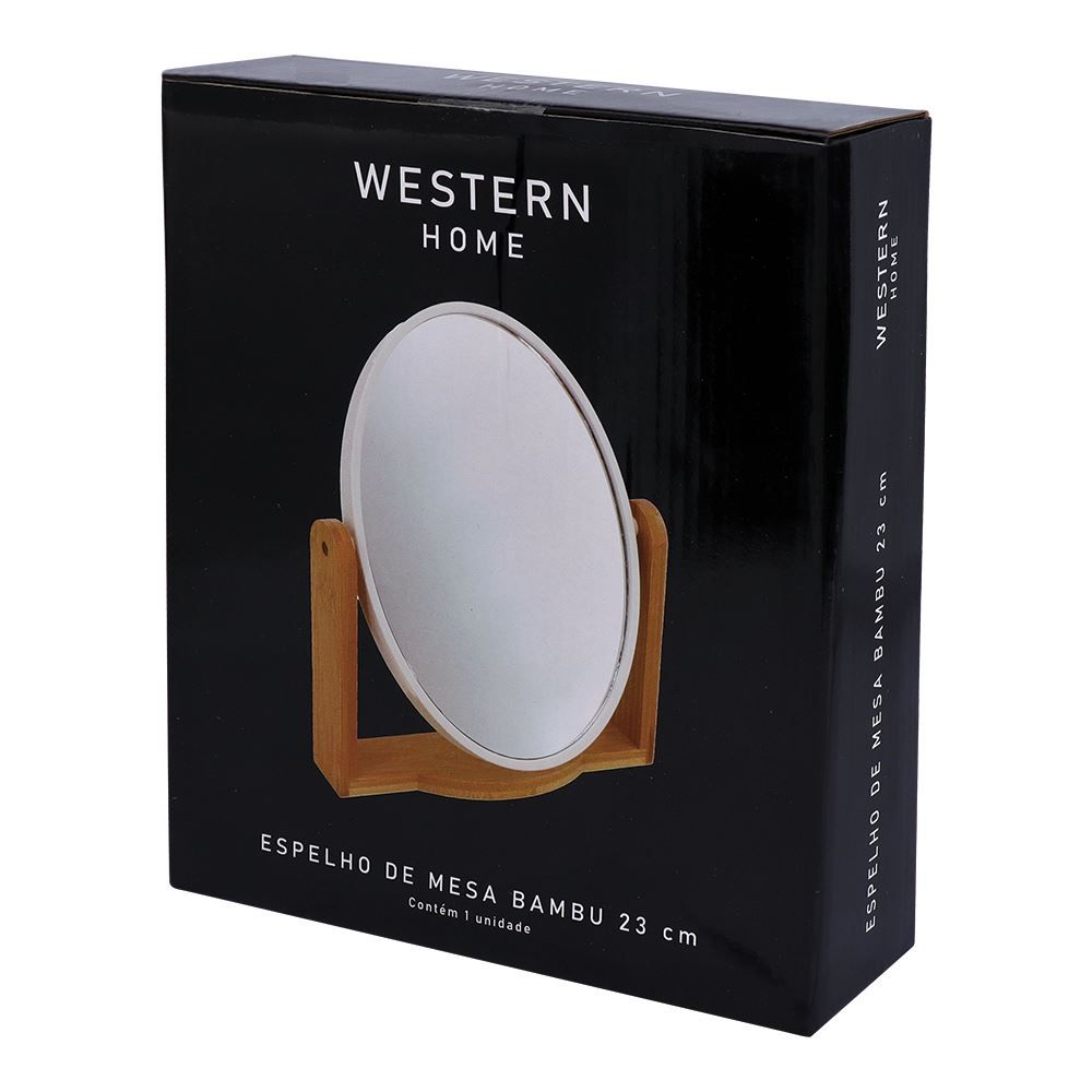 Espelho de Mesa Bambu 23Cm Western Home