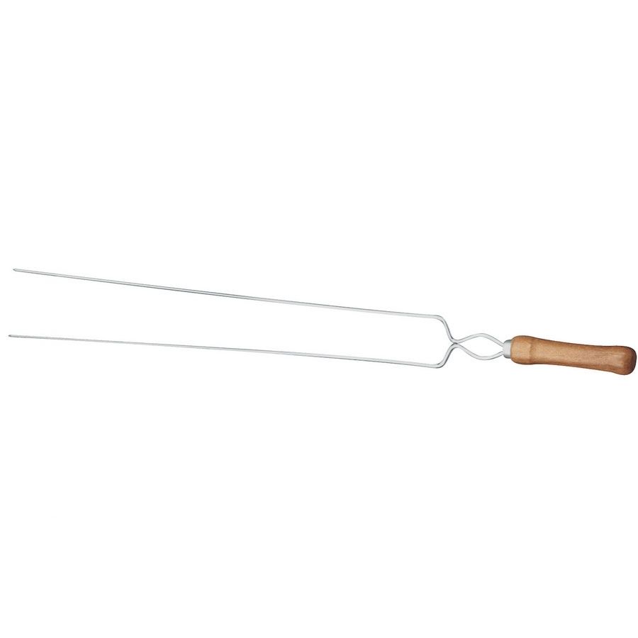 Espeto Duplo Aço Cromado 85Cm Mor - 3209