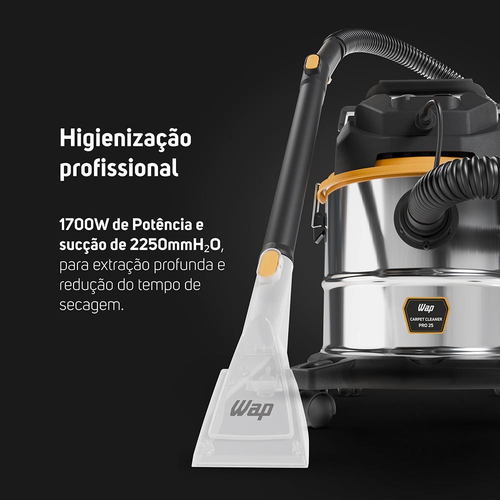 Extratora e Aspirador Barril Wap Carpet Cleaner Pro 25