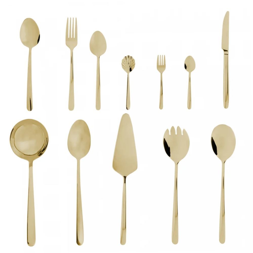 Faqueiro Inox Viena Wolff 54 Peças - Champanhe