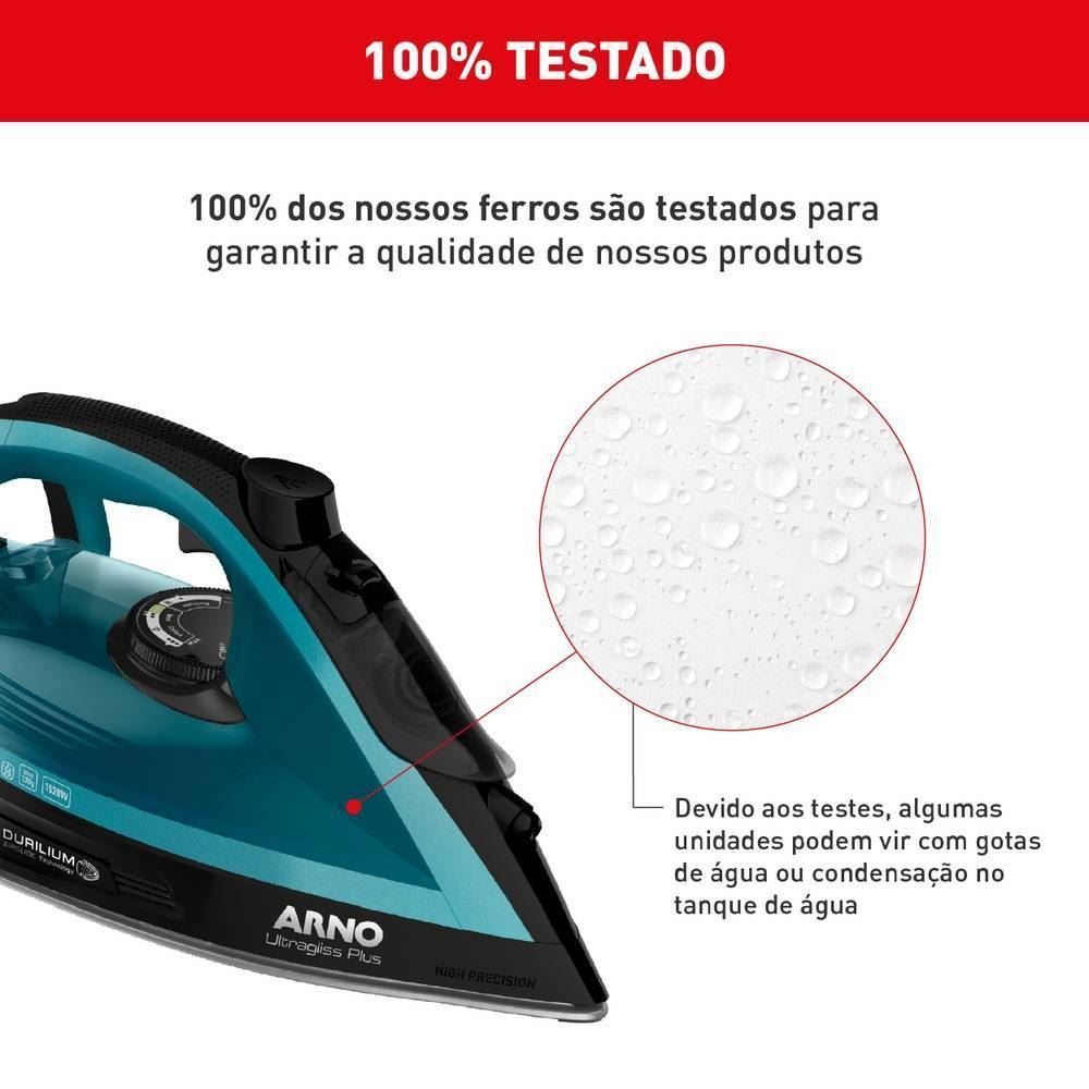 Ferro a Vapor Arno Ultragliss Plus com Base Durilium Airglide FMY