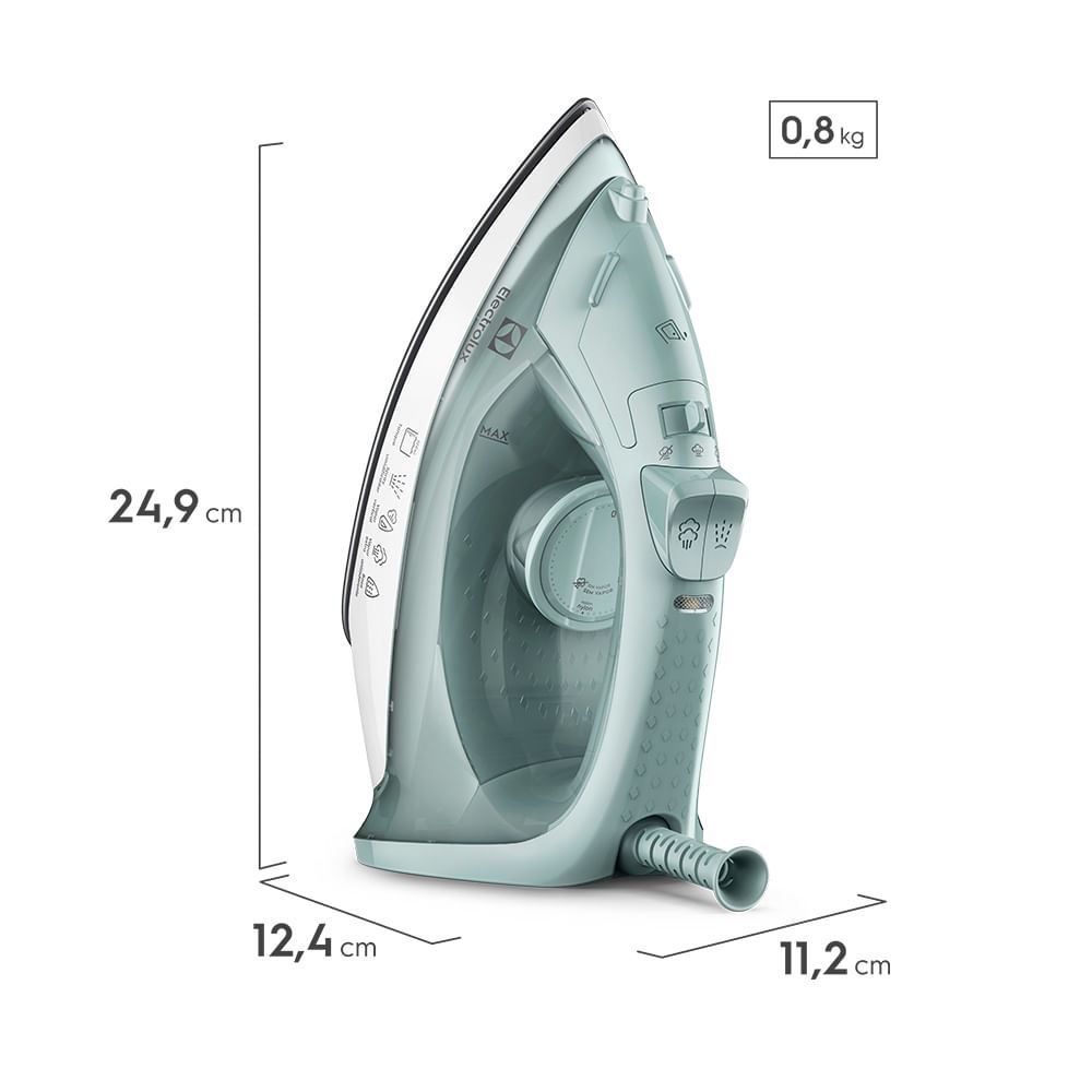 Ferro de passar a Vapor e a Seco Electrolux Efficient ESI11