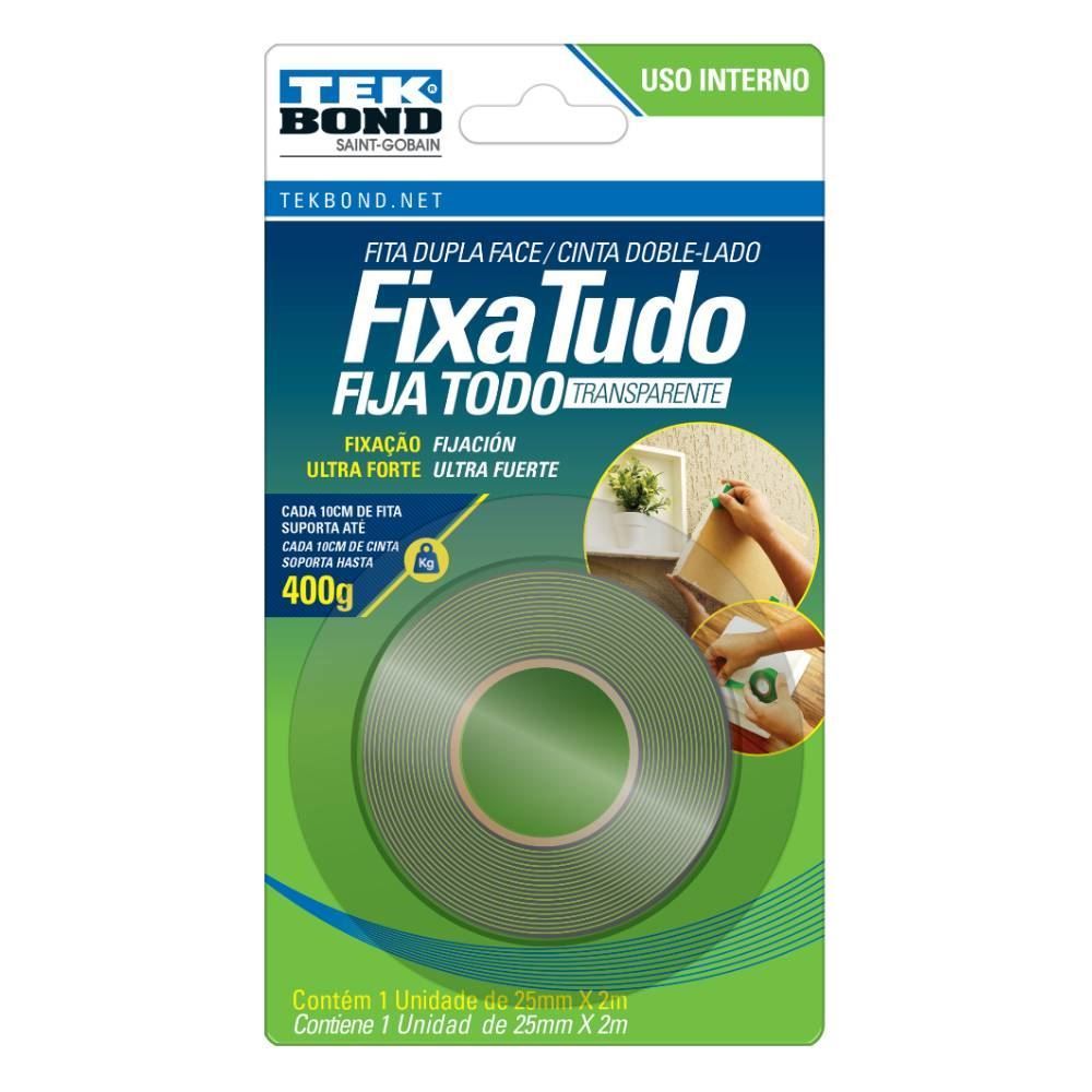 Fita Dupla Face Acrílica Tekbond - 78072708207