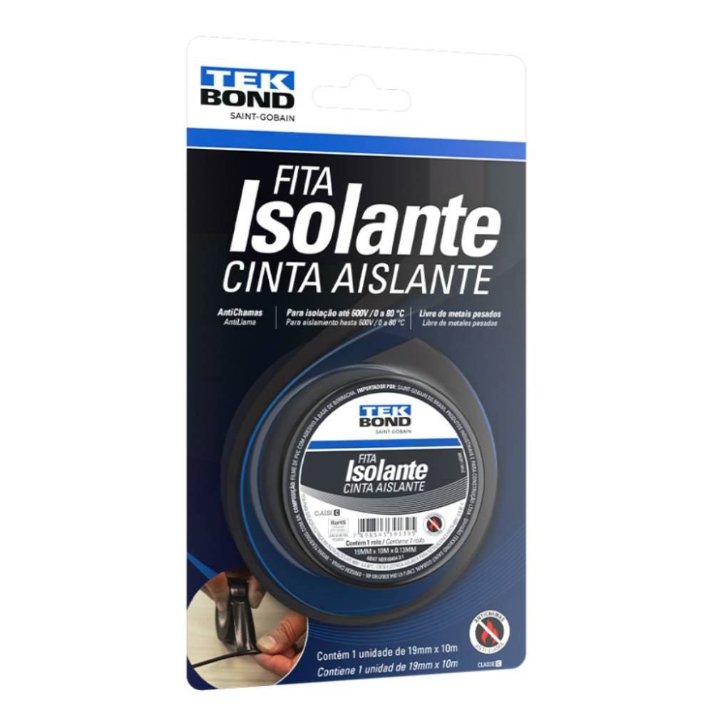 Fita Isolante Blister Uso Geral 13Mm