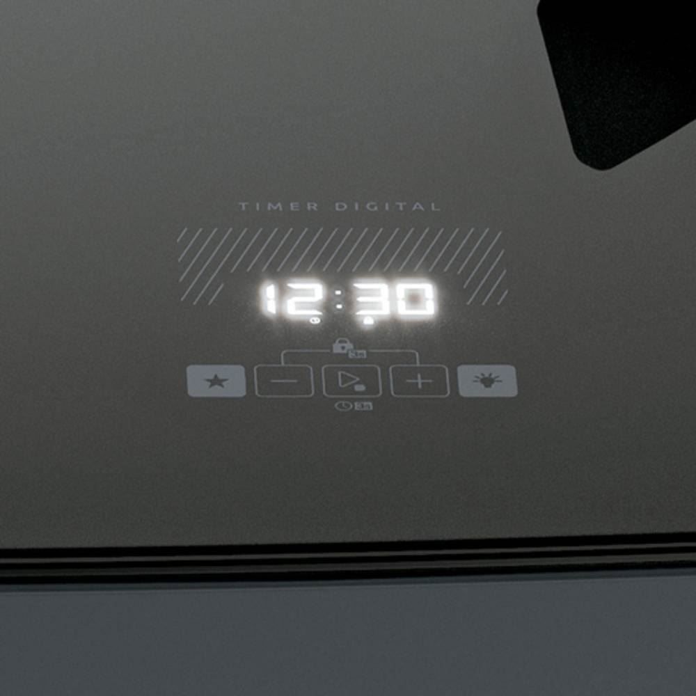 Fogão De Piso 4 Bocas Titanium Supreme Timer Glass Dako - Bivolt