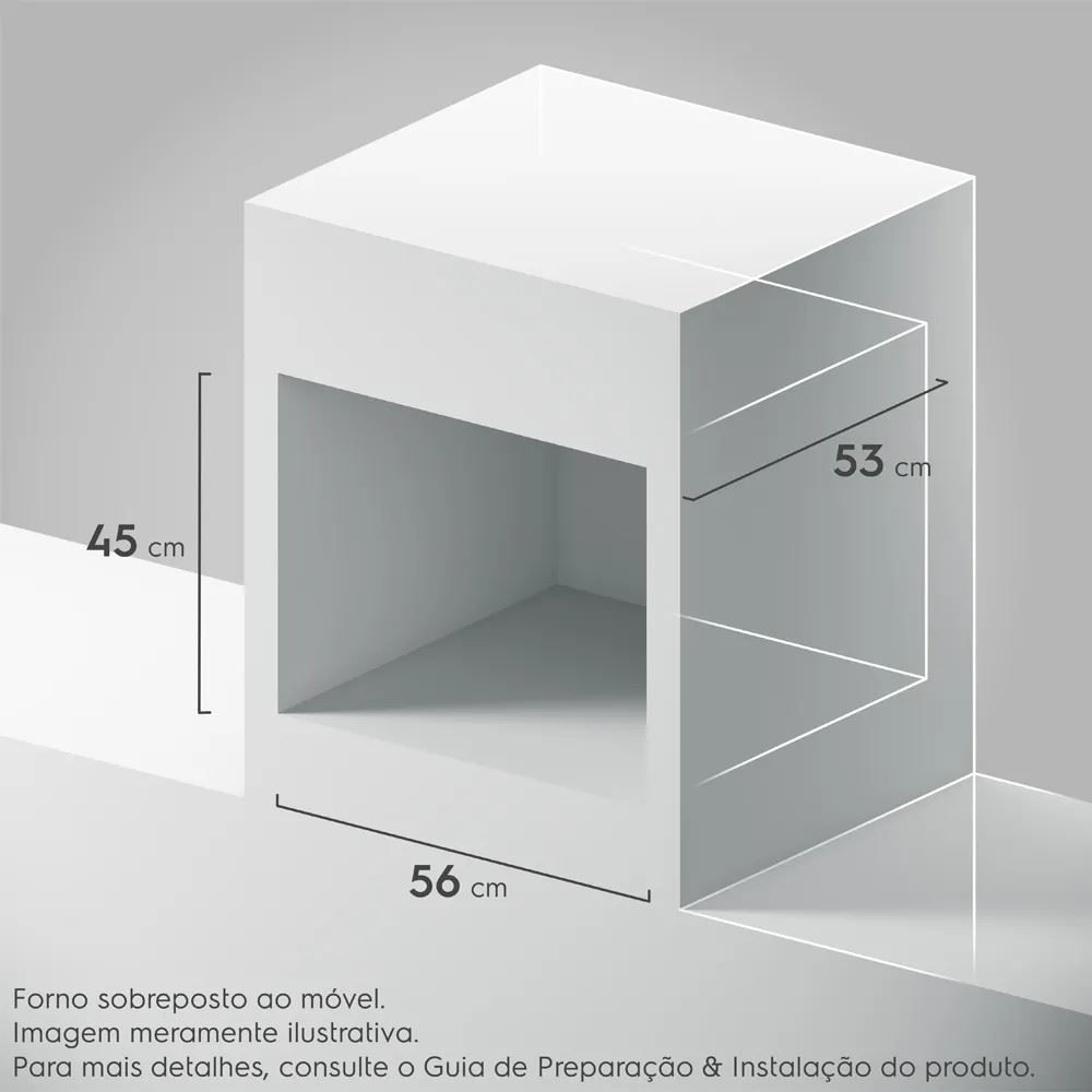 Forno Elétrico Continental 50 Litros de Embutir TOPLimpaFácil