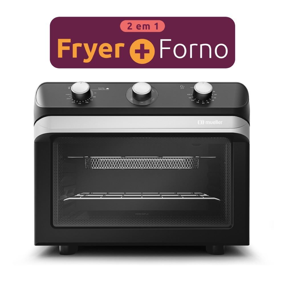 Forno Elétrico Fritadeira Fryer Mueller 35 Litros Preto MFB35G