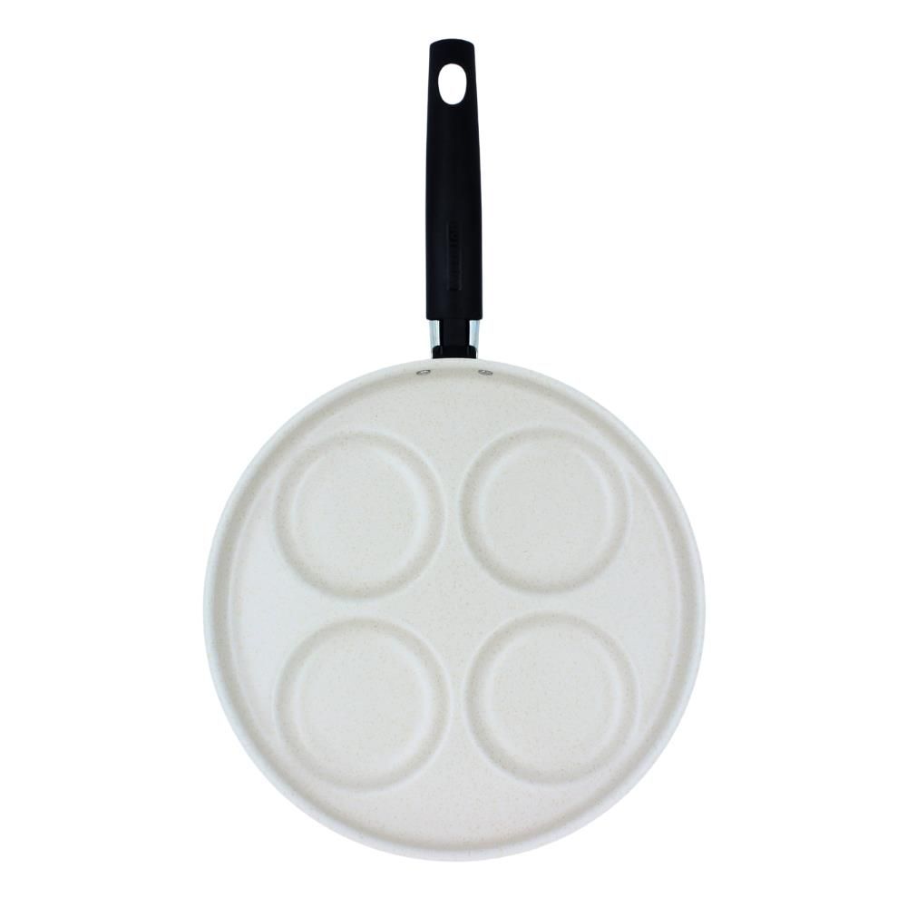 Frigideira 4 Ovos com Espátula Multiflon - Bege