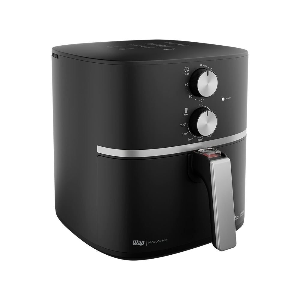 Fritadeira Air Fryer Wap 5,2 Litros Cesto Quadrado e Amplo 1500W WAFG2S