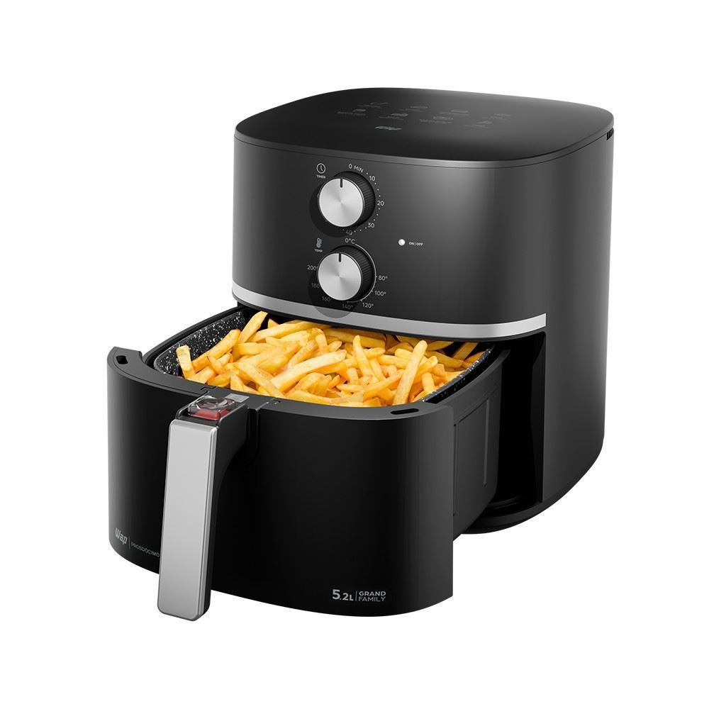 Fritadeira Air Fryer Wap 5,2 Litros Cesto Quadrado e Amplo 1500W WAFG2S