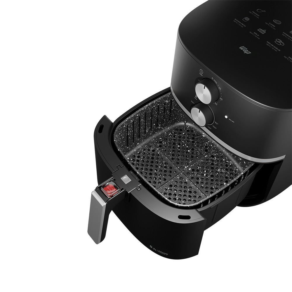 Fritadeira Air Fryer Wap 5,2 Litros Cesto Quadrado e Amplo 1500W WAFG2S