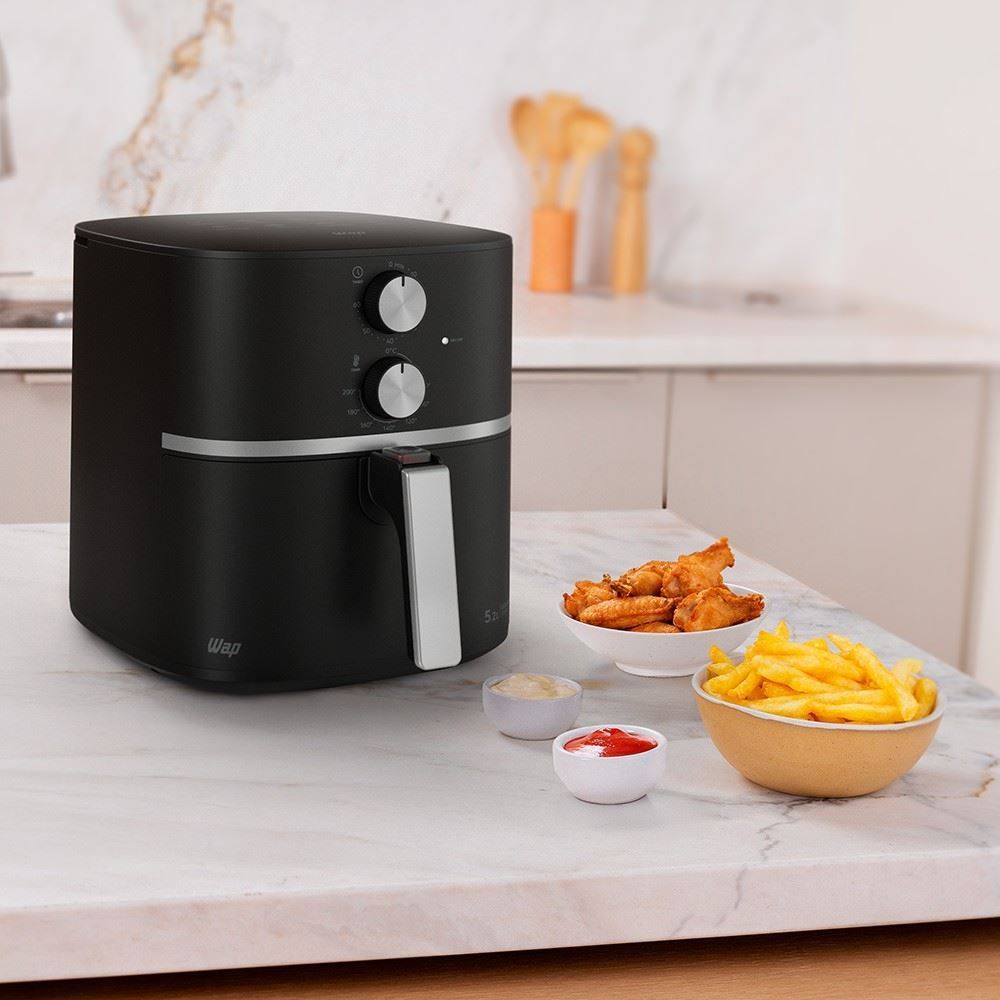 Fritadeira Air Fryer Wap 5,2 Litros Cesto Quadrado e Amplo 1500W WAFG2S