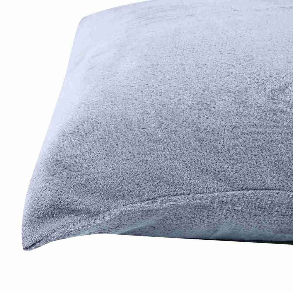 Fronha Avulsa Plush 100% Poliéster Lisa Havan Casa - Cinza Lunar