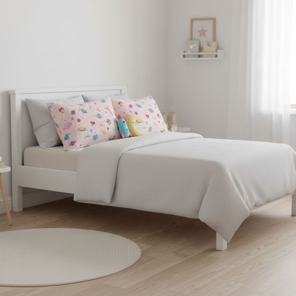 Fronha Avulsa Infantil Microfibra Havan Kids 1 Pç - Galaxy Girl Rosa