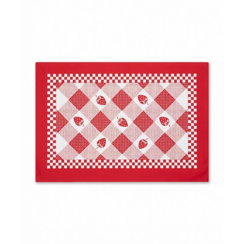 Fundo de Prato 45 X 31 cm Clean Athenas Döhler - Morango