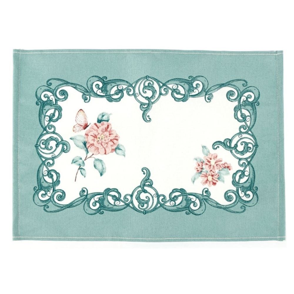 Fundo de Prato 45 X 31 cm Clean Athenas Döhler - Borboletas
