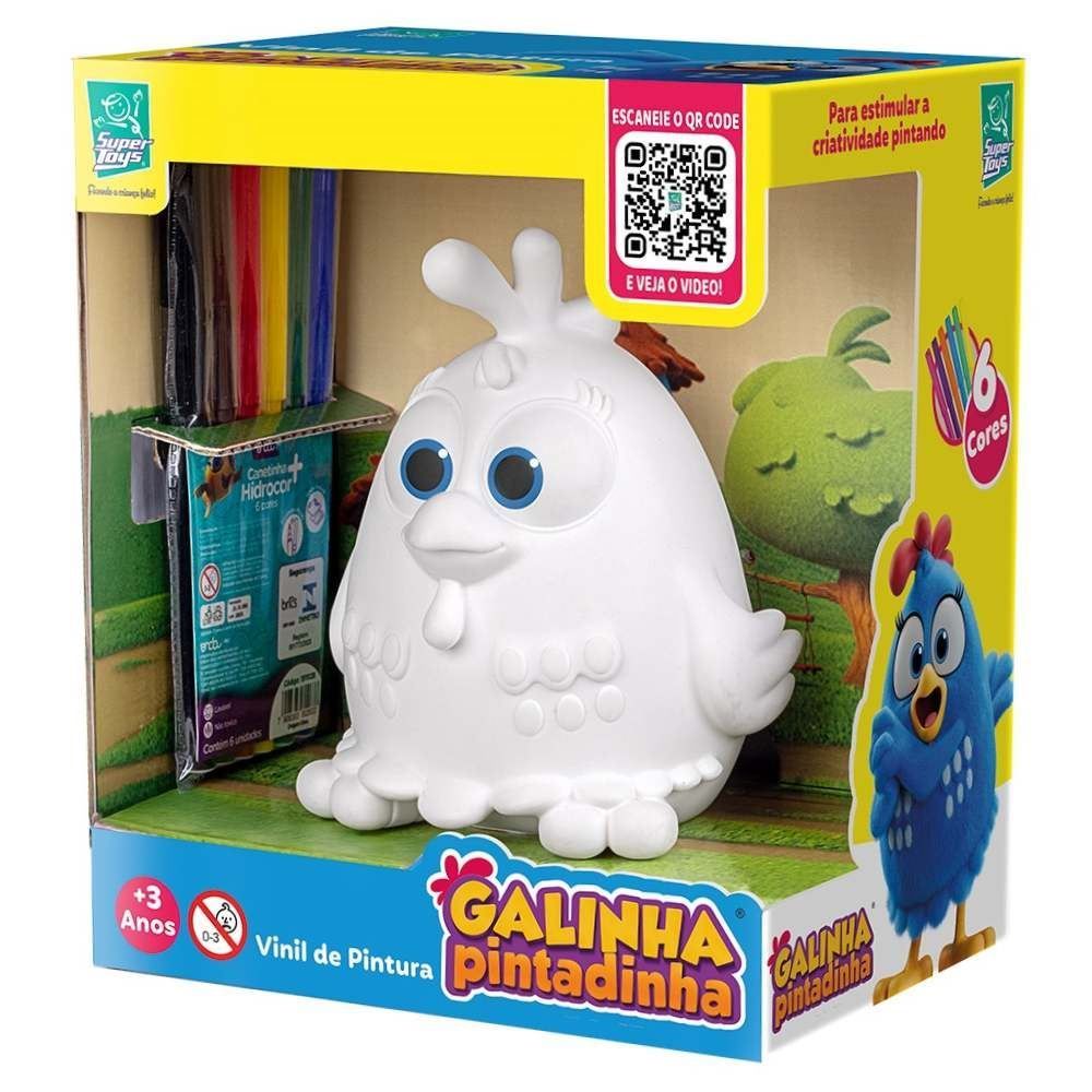 Galinha Pintadinha para Pintar com Canetas Super Toys