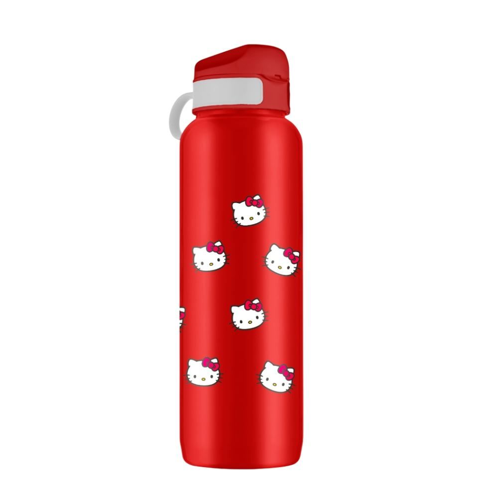Garrafa Squeeze Hello Kitty 1 Litro Bandeirante - Vermelho
