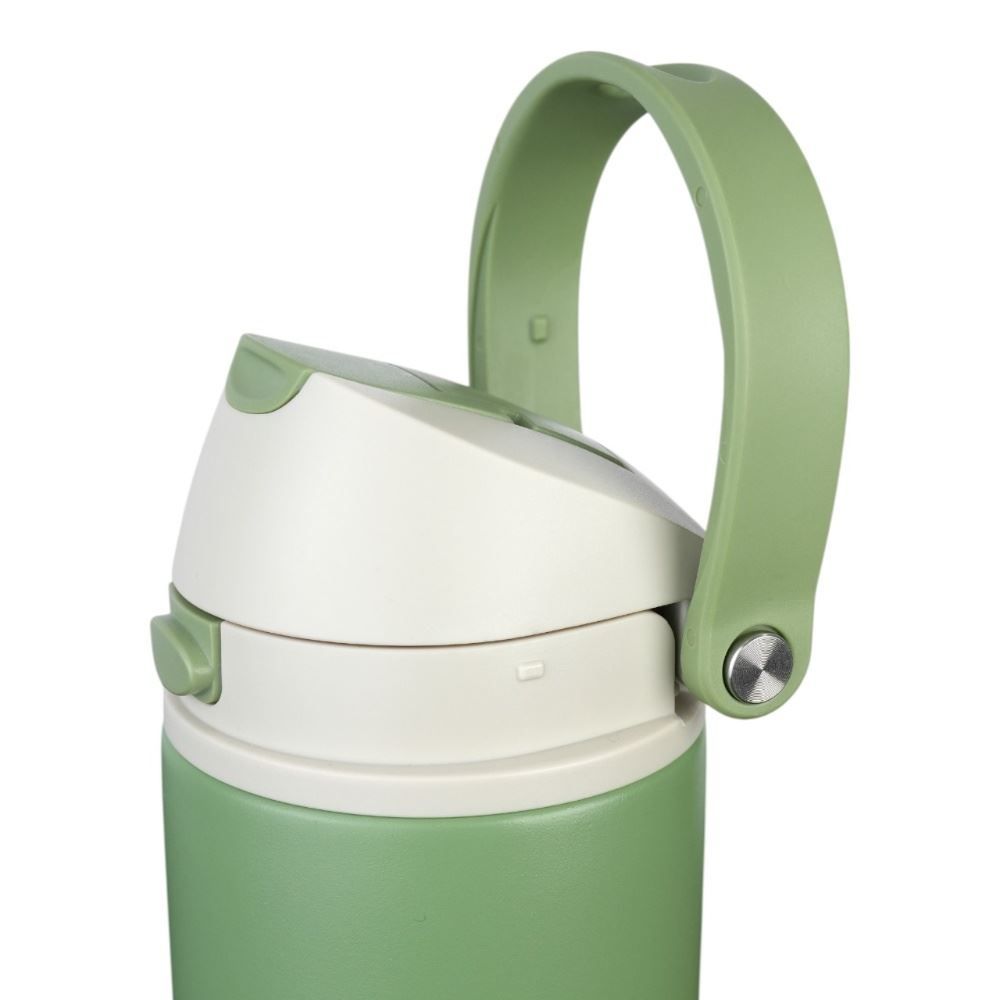 Garrafa Squeeze Térmica Isomax Straw 710Ml Nautika - Verde