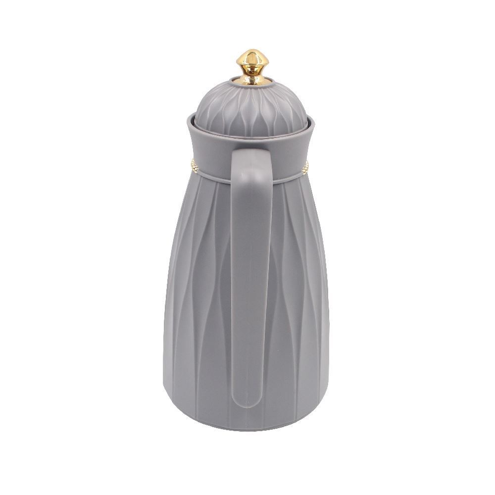 Garrafa Térmica Com Topo Dourado Havan Casa 1 Litro - Cinza