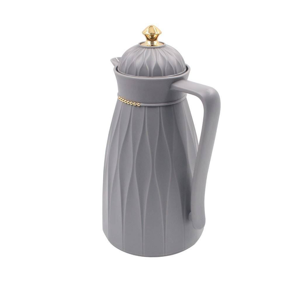 Garrafa Térmica com Topo Dourado Havan Casa 1 Litro - Cinza