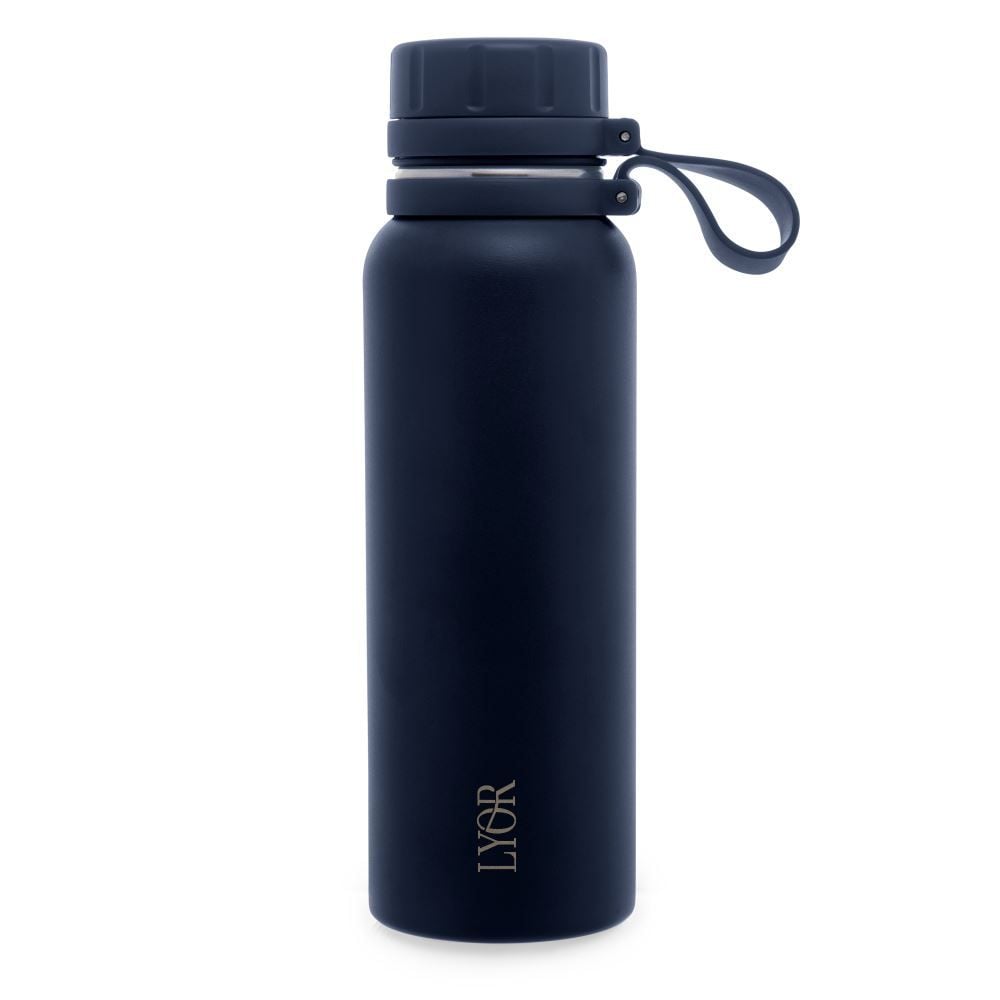 Garrafa Squeeze Inox Explorer Lyor 650Ml - AZUL MARINHO