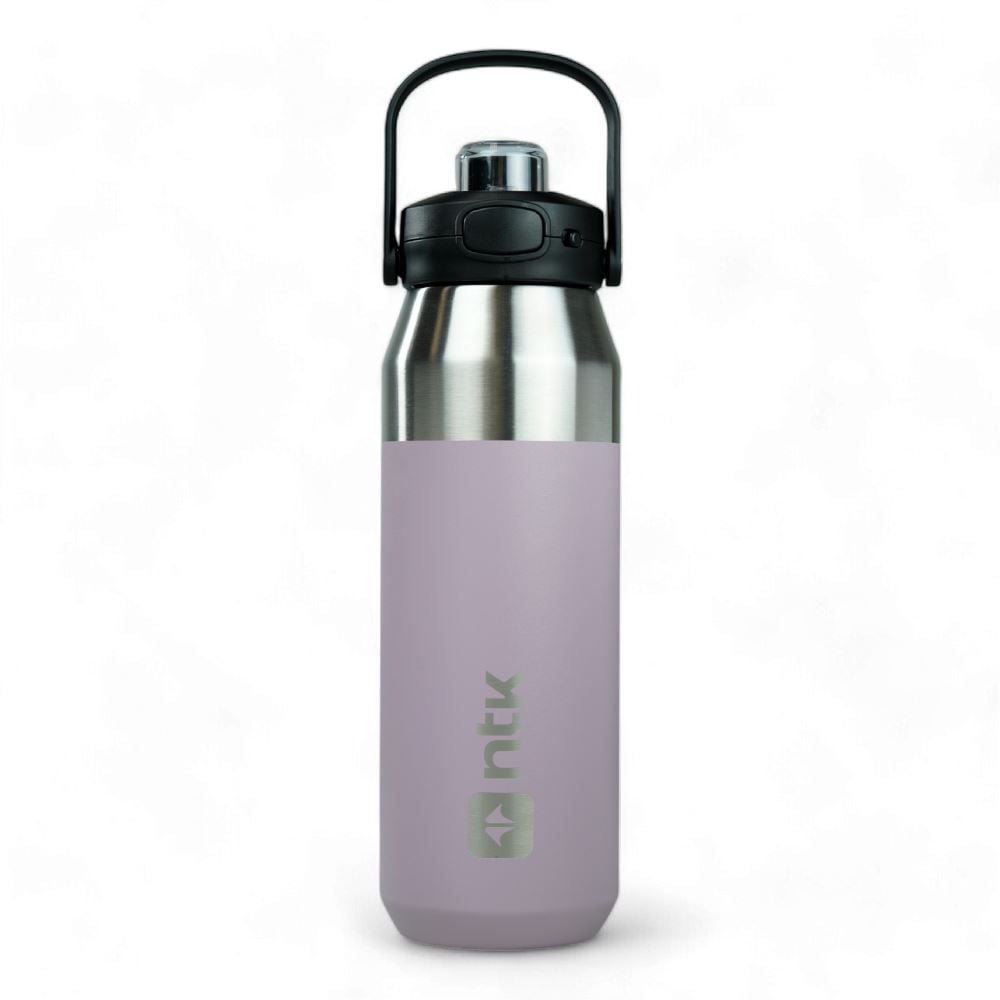 Garrafa Térmica Isomax 1 Litro Aço Inoxidável Nautika - ROXO PRATA