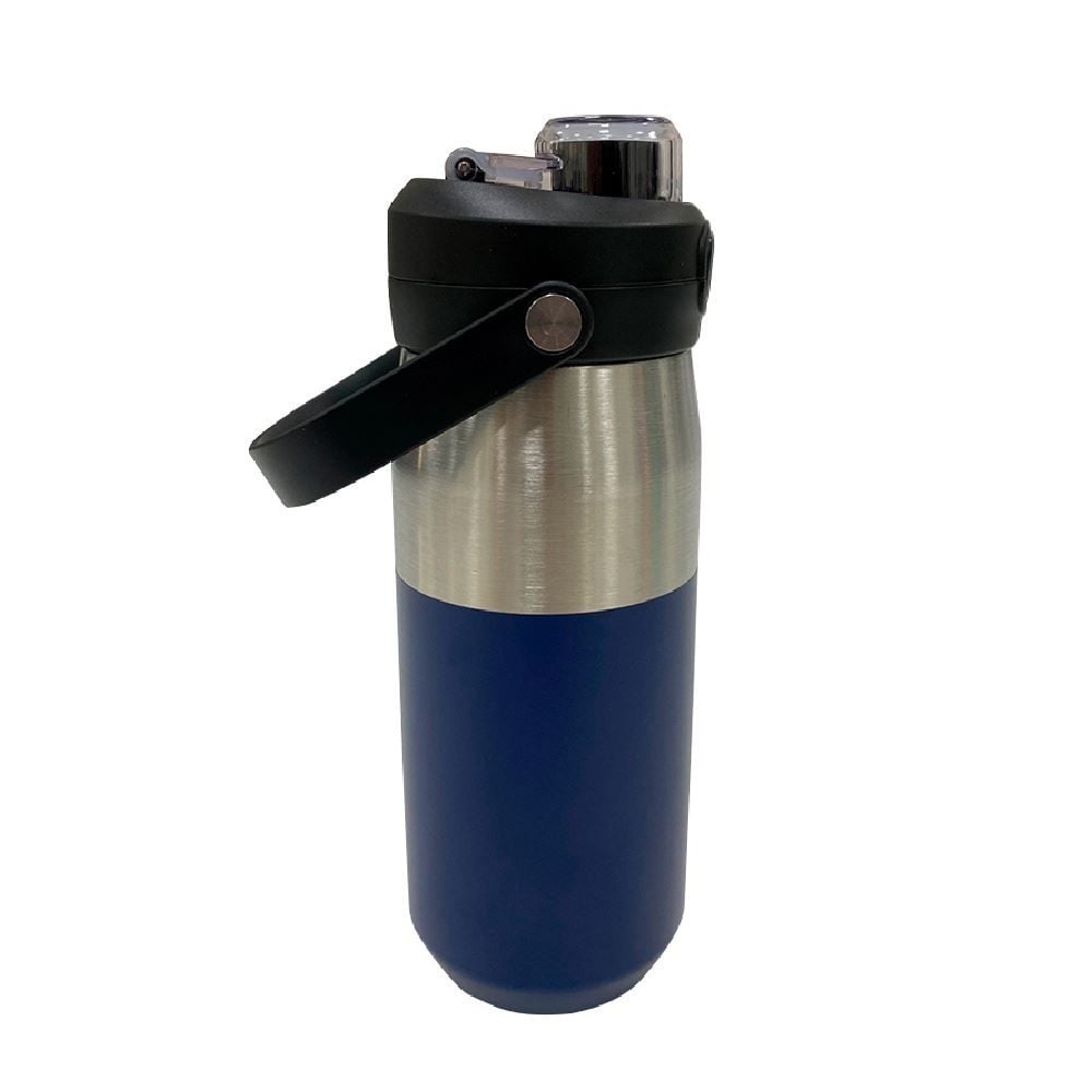 Garrafa Térmica Isomax 750Ml Aço Inoxidável Nautika - Azul e Prata