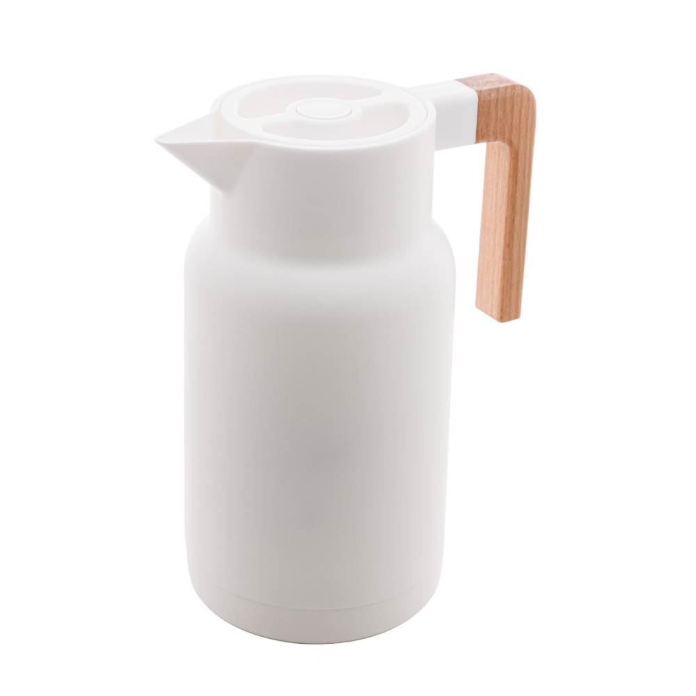 Garrafa Térmica Plastico Lyor Organic 1 Litro - Branco