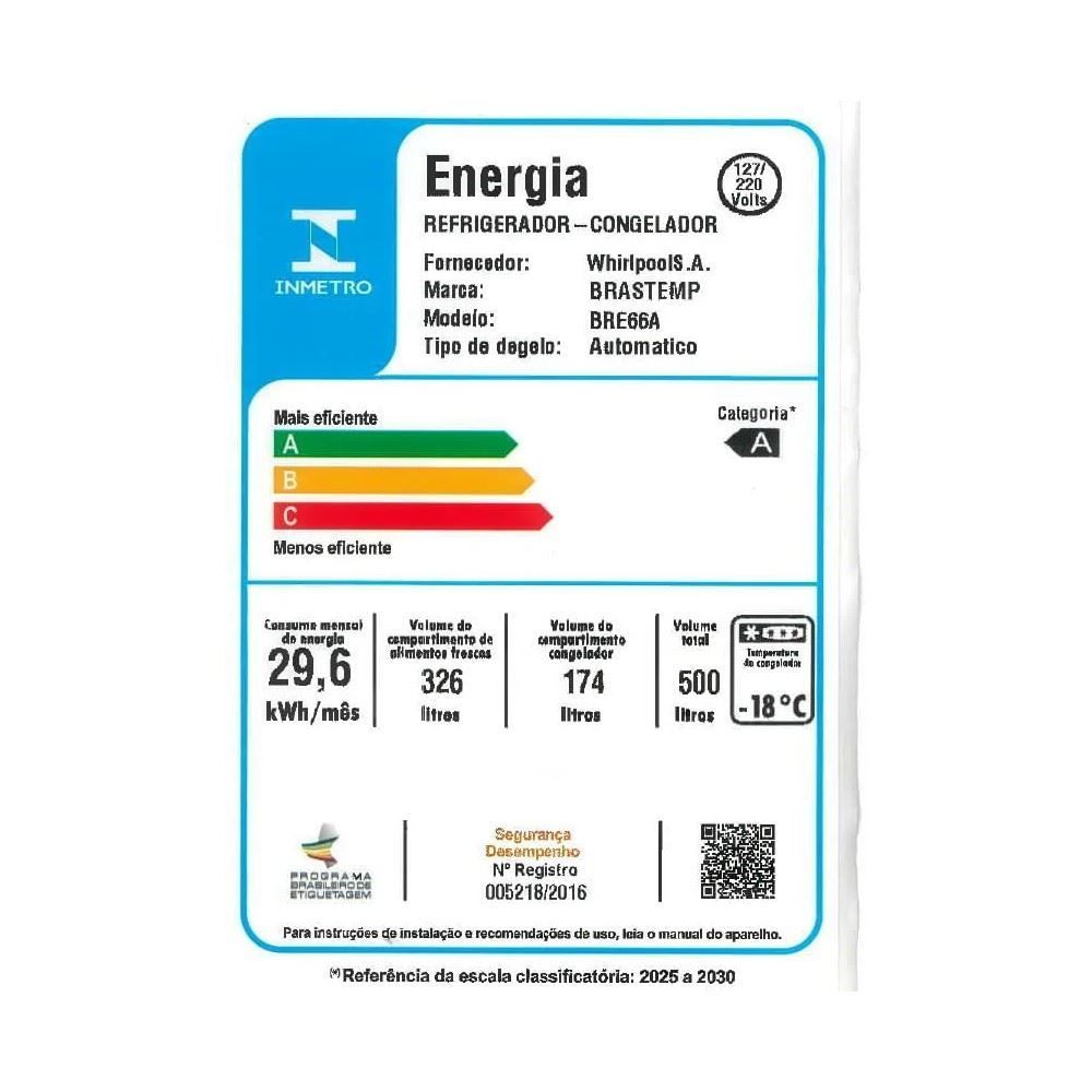 Geladeira Inteligente Smart Brastemp Frost Free Inverse 500 Litros Bre66ak