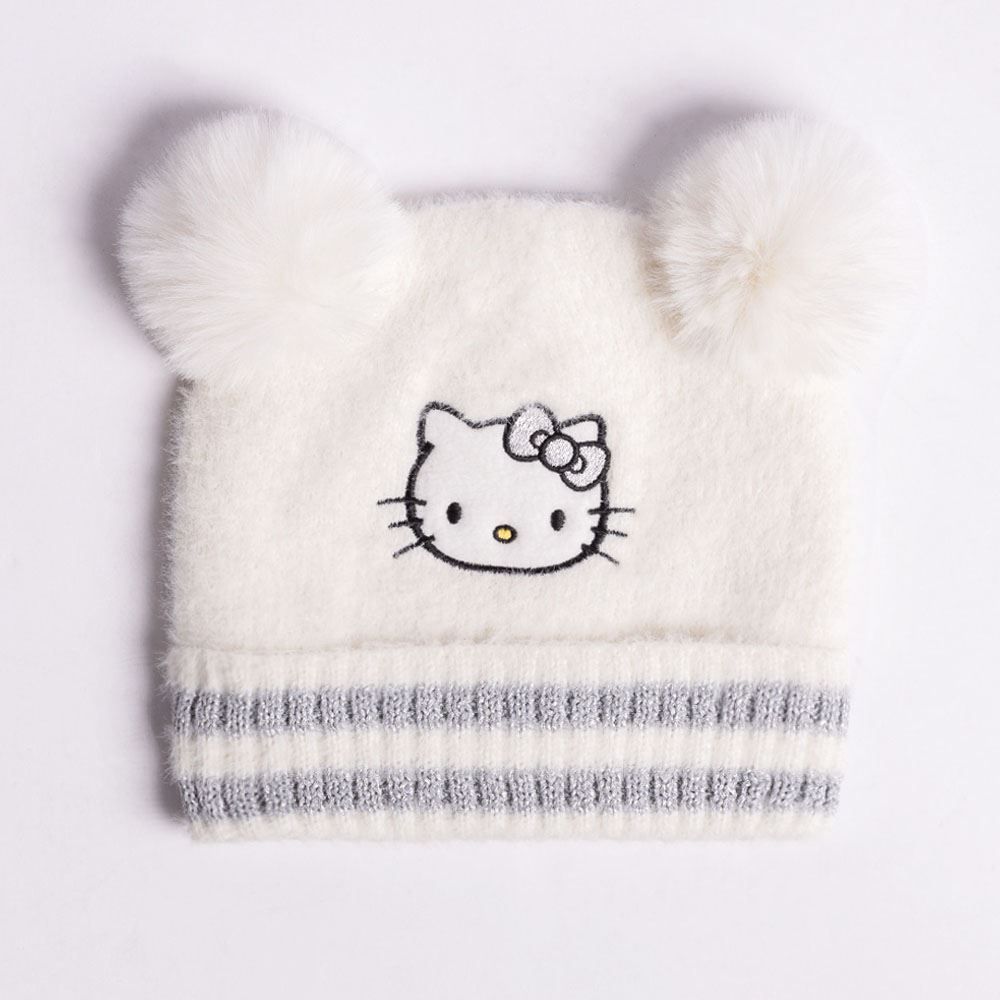 Gorro Infantil Menina Peluciado Sanrio - HELLO KITTY U
