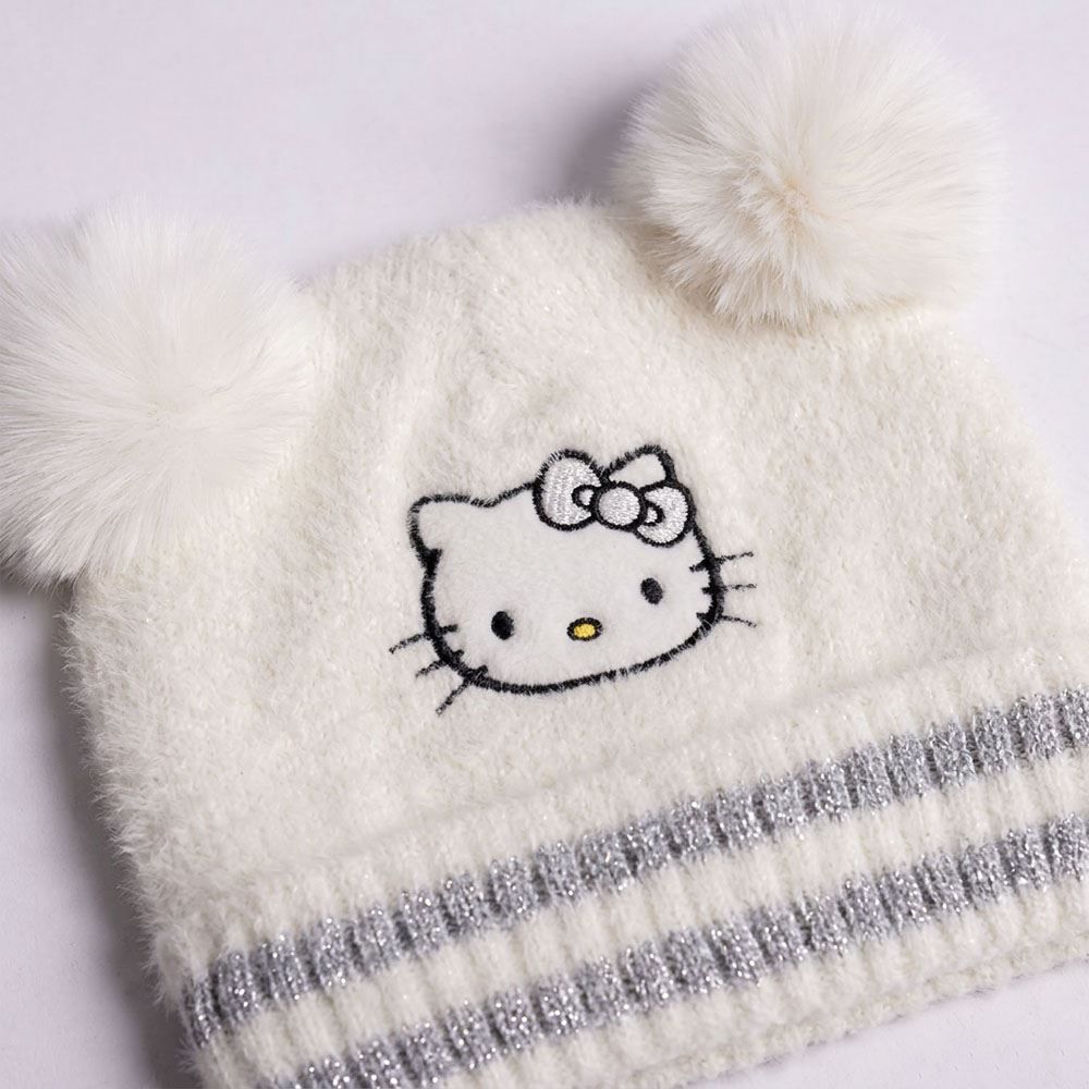 Gorro Infantil Menina Peluciado Sanrio - HELLO KITTY U