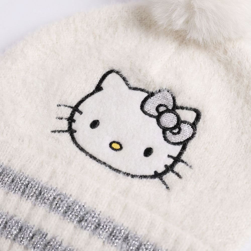 Gorro Menina em Tricot com Pompom Sanrio - HELLO KITTY U
