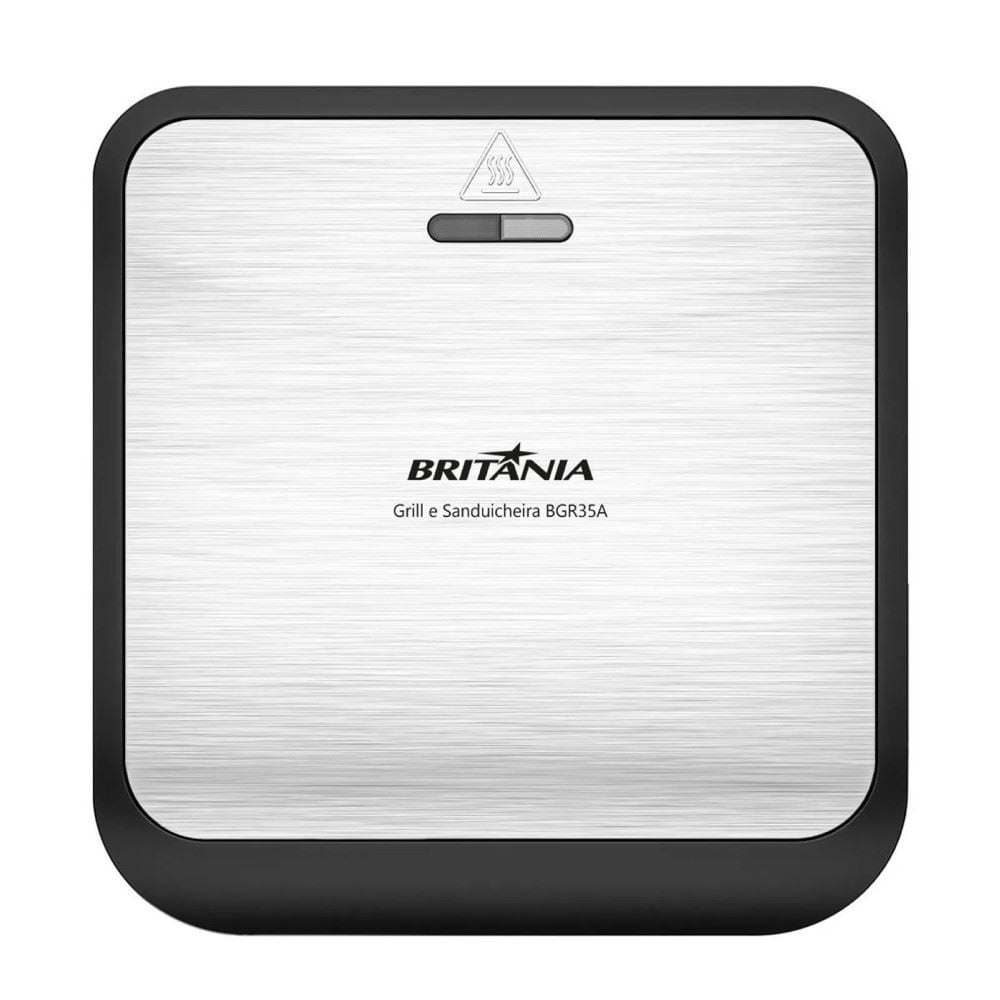 Sanduicheira e Grill Britânia 2 em 1 Redstone 850W BGR35A