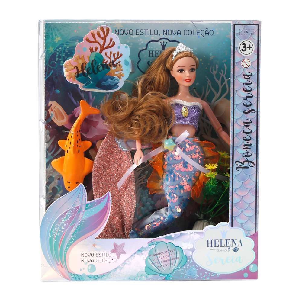 Boneca Helena Sereia Havan Toys - Sortido