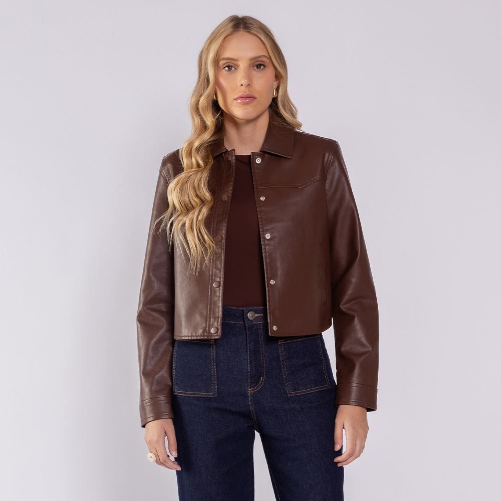 Jaqueta Feminina Em PU Boby Blues