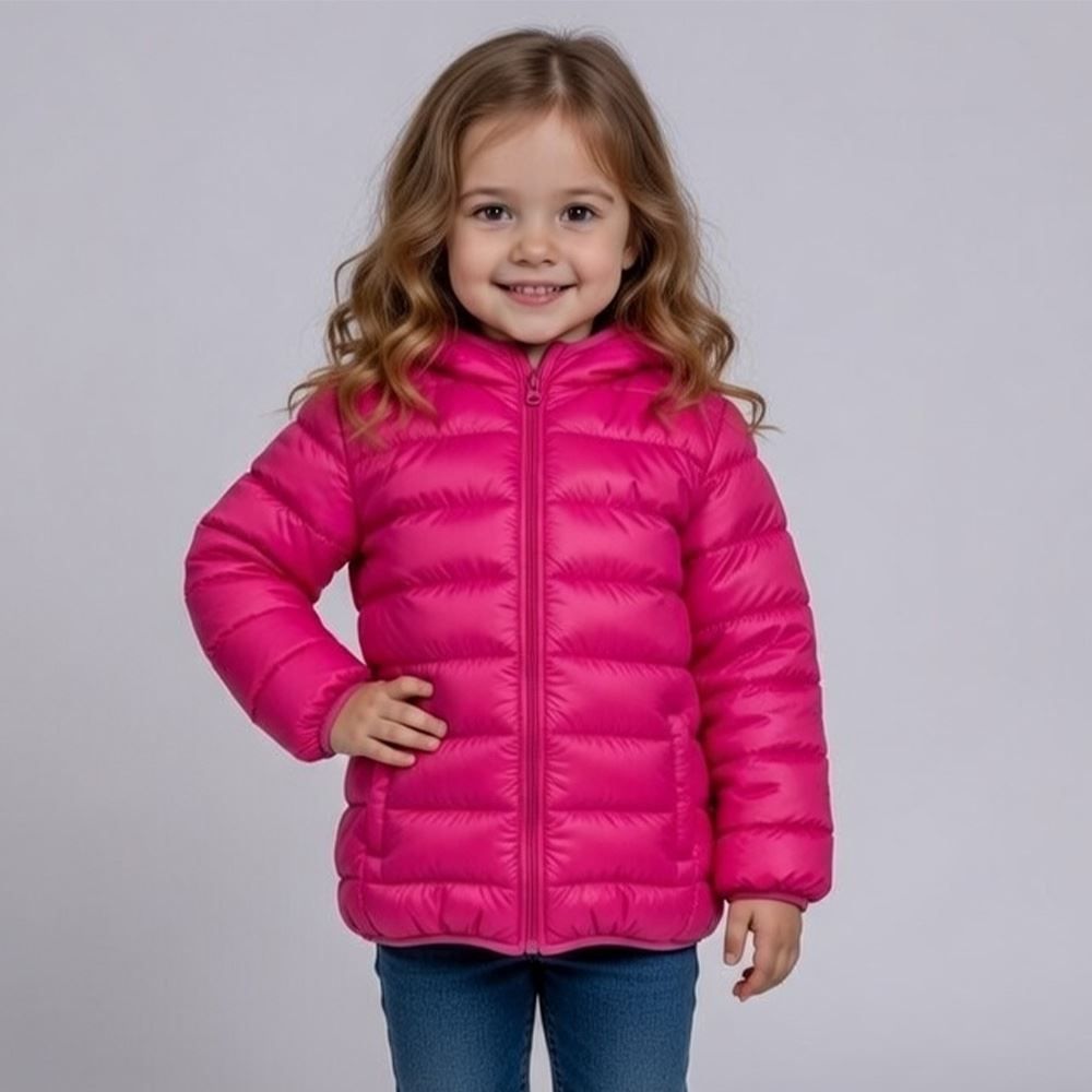 Jaqueta Infantil Aspen Menina 1 a 3 Anos Com Capuz Yoyo Kids